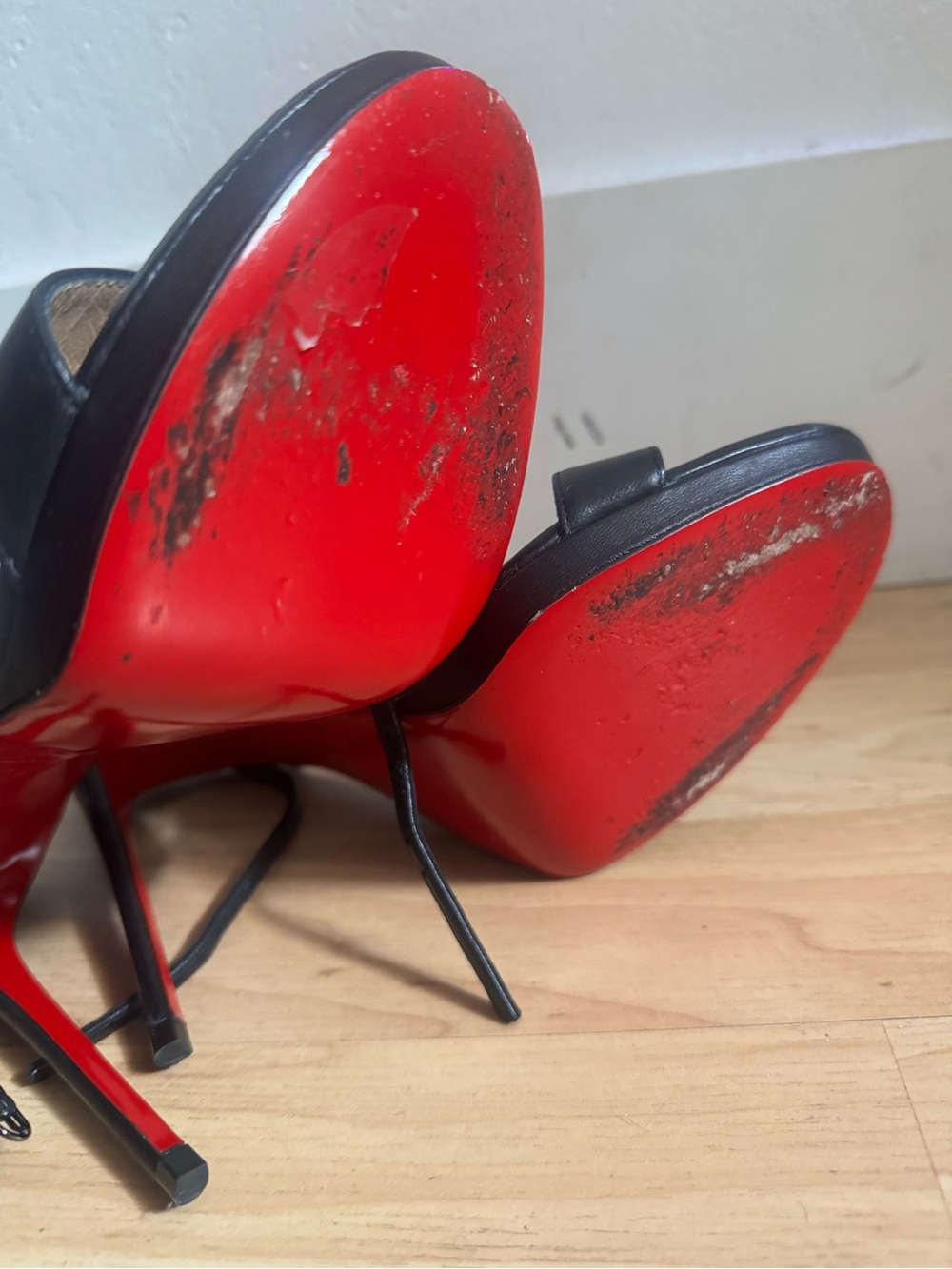 Christian Louboutin Loubi Queen Ankle Strap Sandal Size 38 - Picture 4 of 14